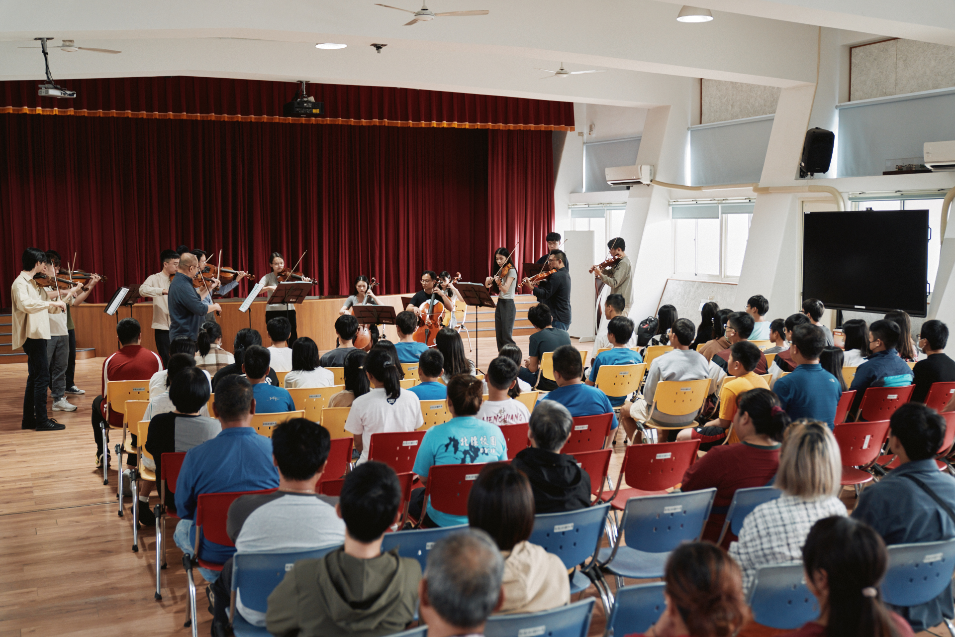NSO musicians performed on rural campuses
