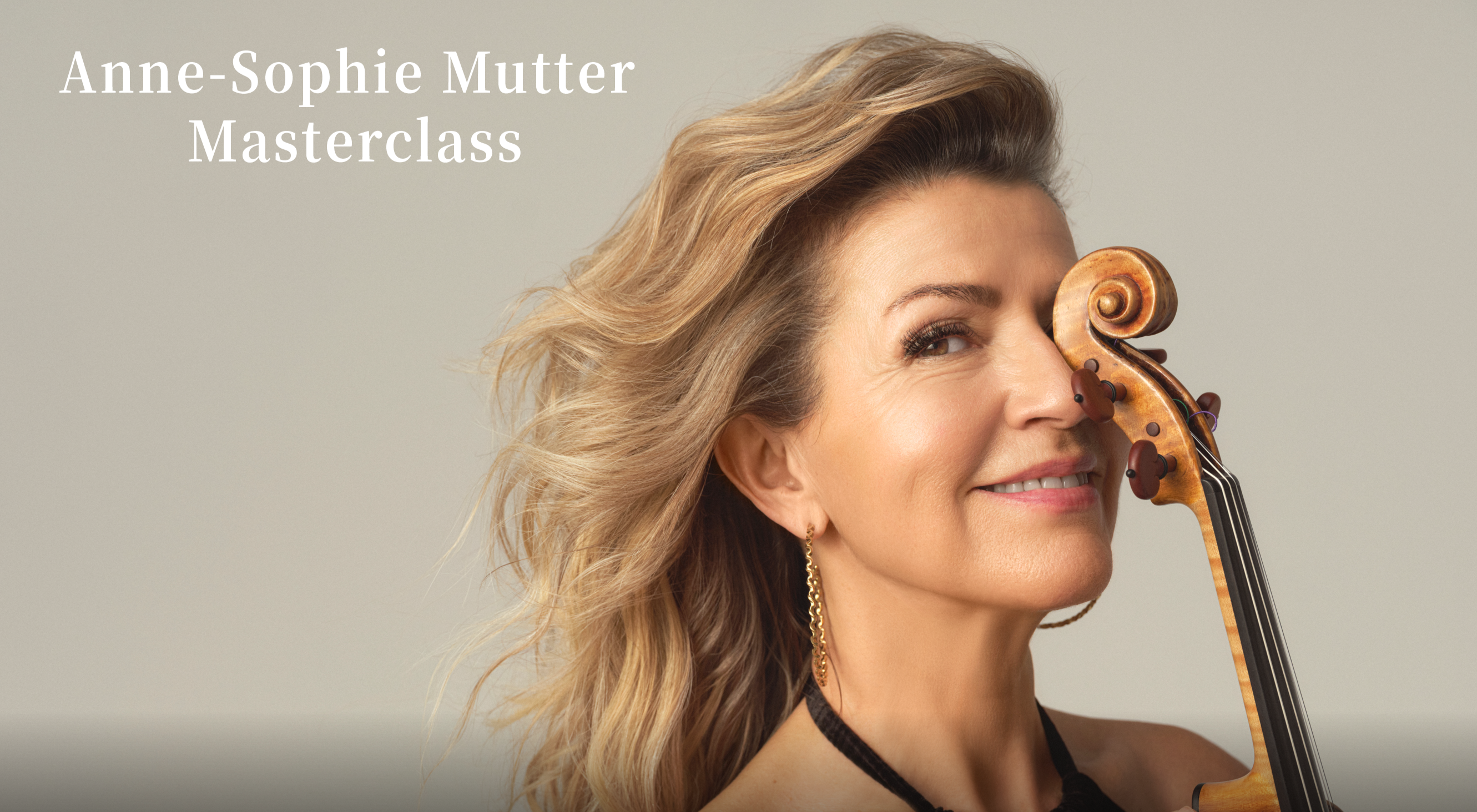 小提琴天后安．蘇菲．慕特——音樂種子計畫大師班 活動主視覺
